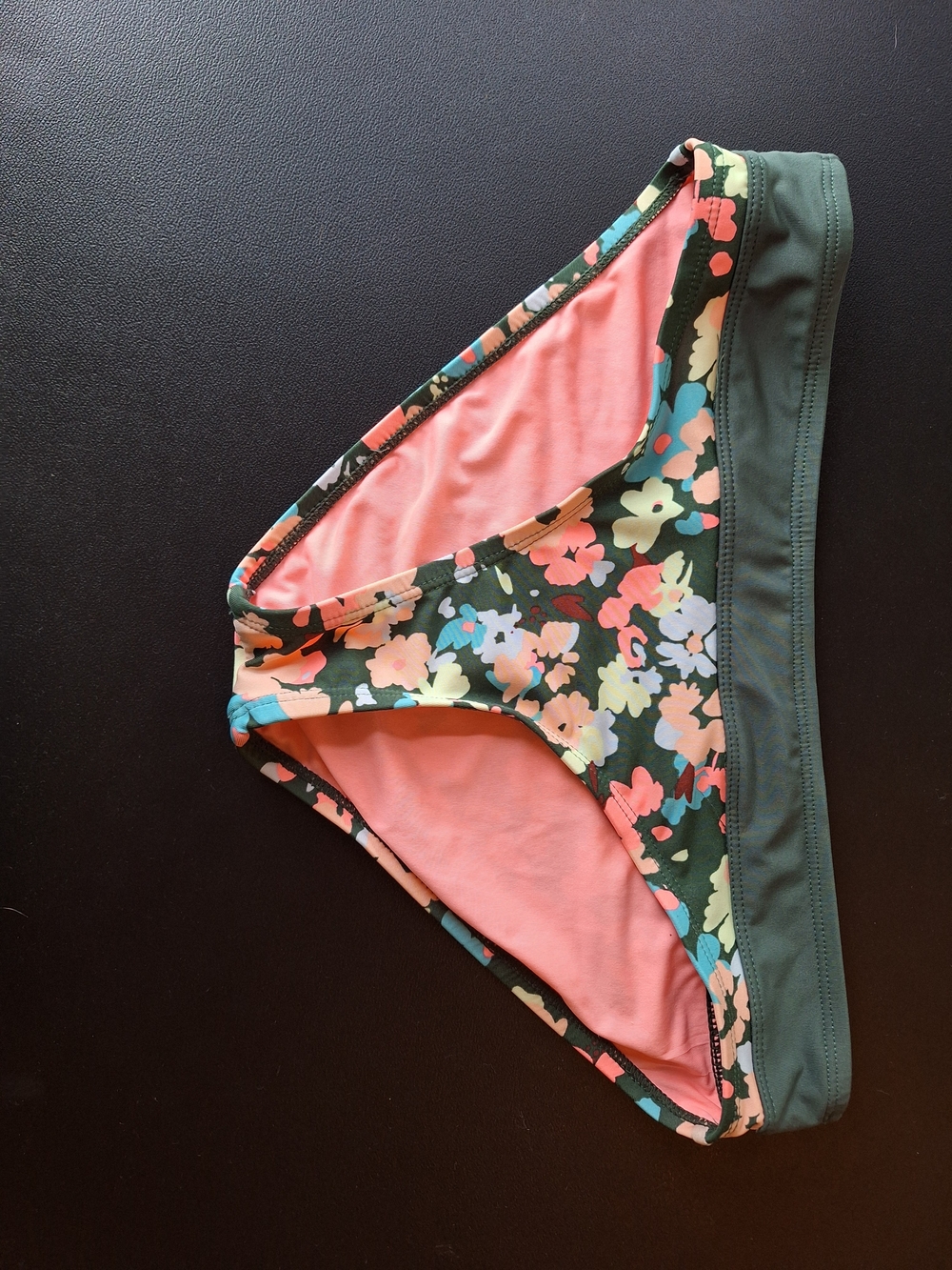 Carve Designs Pink with Green Trim Swim Bottoms